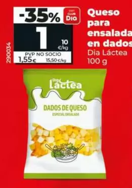 Dia Lactea - Queso Para Ensalada En Dados 100 G