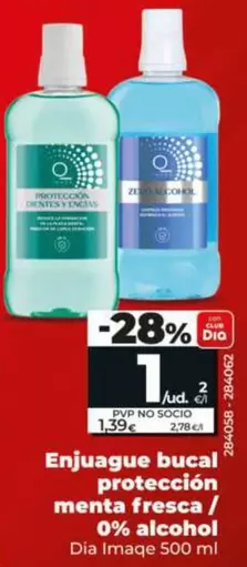 Dia Imaqe - Enjuague Bucal Protección Menta Fresca / 0% Alcohol