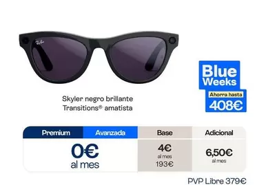 Skyler Negro Brillante Transitions Amatista