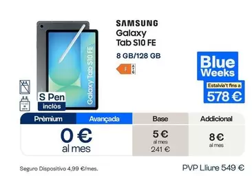 Samsung - Galaxy Tab S10 FE
