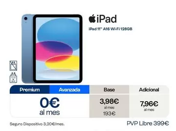 Apple - Ipad 11" A16 Wifi-fi 128gb