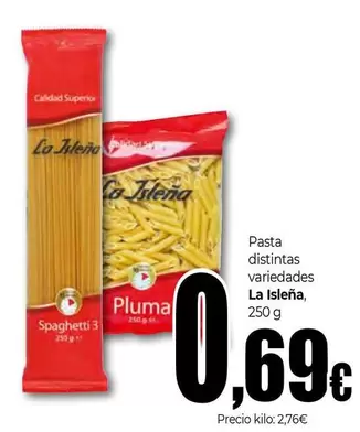 La Isleña - Pasta distintas variedades