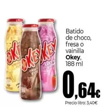 okey - Batido De Choco, Fresa O Vainilla