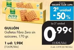 Gullón - Galletas Fibra Zero Sin Azucares