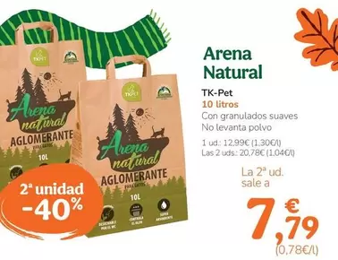 Tk Pet - Arena Natural