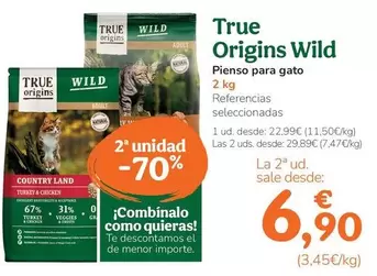 True Origins - Wild Pienso Para Gato