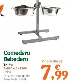 Tk-Pet - Comedero Bebedero