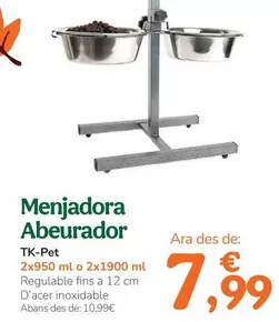 Tk-Pet - Comedero Bebedero