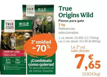 True Origins - Wild Pienso Para Gato