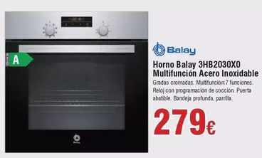 Balay - Horno 3HB2030X0 Multifuncion Acero Inoxidable
