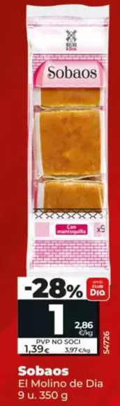  El Molino De Dia  - Sobaos 9 Uds. 350 G