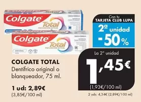 Colgate - Dentífrico Original O Blanqueador