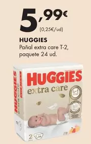 Huggies - Pañal Extra Care T-2