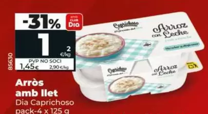 Dia Caprichoso  - Arroz Con Leche Pack-4 X 125 G