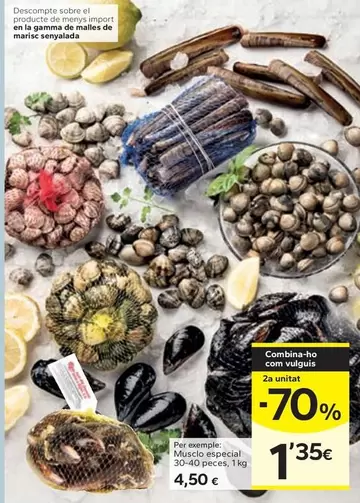 Musclo Especial 30/40 Peces