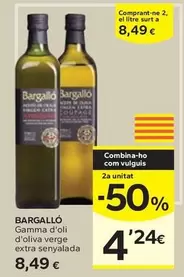 Bargallo - Gamma D'Oli D'Oliva Verge Extra Senyalada