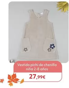 Vestido Pichi De Chenilla Niña 2-8 Años