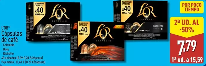 L'or - Capsulas De Cafe