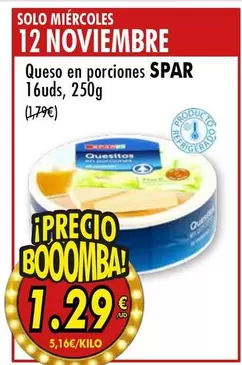 Spar - Queso En Porciones 16uds