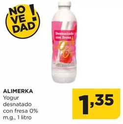 Alimerka - Yogur Desnatado Con Fresa 0% M.g.