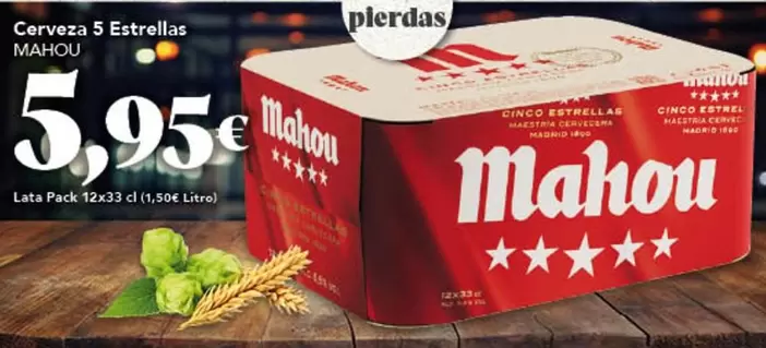 Mahou - Cerveza 5 Estrellas