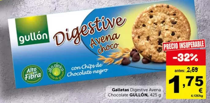 Gullón - Galletas Digestive Avena Chocolate
