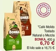 Bonka - Café Molido Tostado Natural O Mezcla