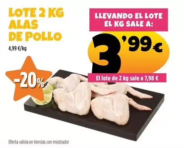 Lote 2 Kg Alas De Pollo