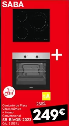 Saba - Conjunto De Placa Vitrocermica + Horno Convecional Sb-bivob-2023