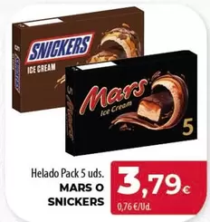 snickers - Helado Pack 5 Uds.