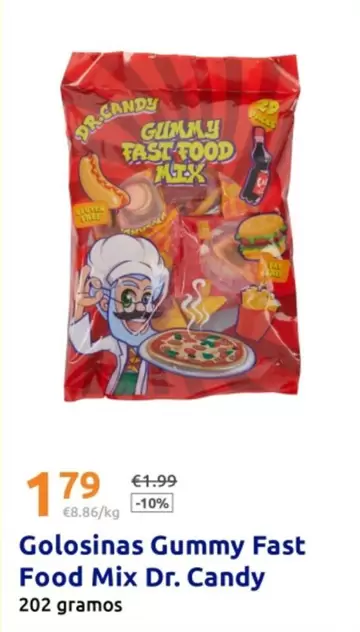 Dr. Candy - Golosinas Gummy Fast Food Mix 