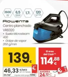 Rowenta - Centro Planchado VR8320