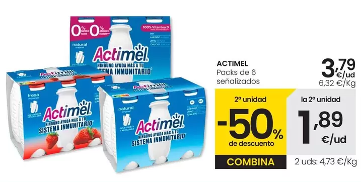 Actimel - Packs De 6 Senalizados