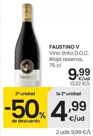 Faustino V - Vino Tinto D.o.c. Rioja Reserva