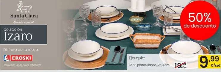 Eroski - Set 3 Platos Llanos