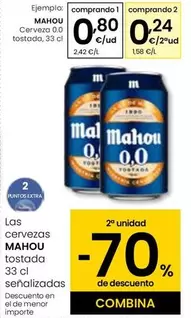 Mahou - Cerveza 0.0 Tostada
