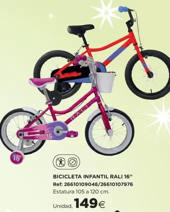 Bicicleta Infantil Tali 16"