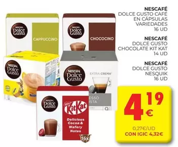 Nescafé - Dolce Gusto Cafe En Capsulas Variedades