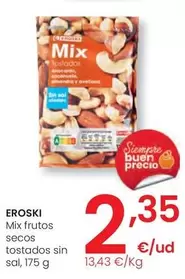 eroski - Mix Frutos Secos Tostados Sin Sal
