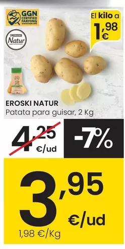 Eroski Natur - Patata Para Guisar