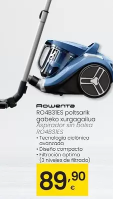 Rowenta - Aspirador Sin Bolsa RO4B3ES