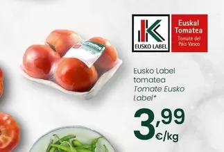 Tomate Eusko Label
