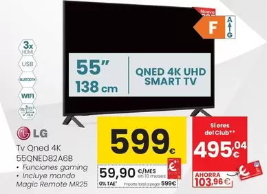 LG - Tv Qned 4K 55qned82a6b