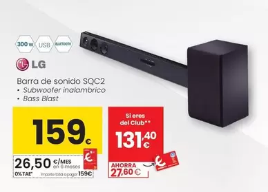 LG - Barra De Sonido Sqc2