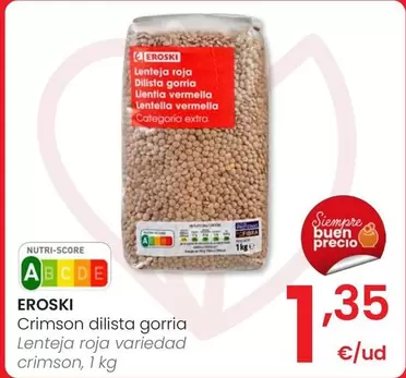 Eroski - Lenteja Roja Crimson