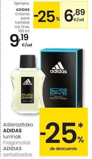 Adidas - Colonia Para Hombre Ice Dive