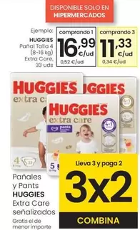 Huggies - Panal Talla 4 Extra Care
