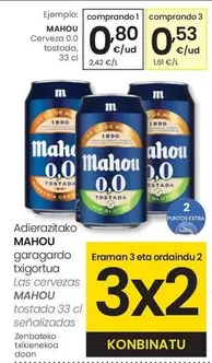 Mahou - Cerveza 0.0 Tostada