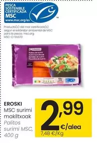 Eroski - Palitos Surimi Msc