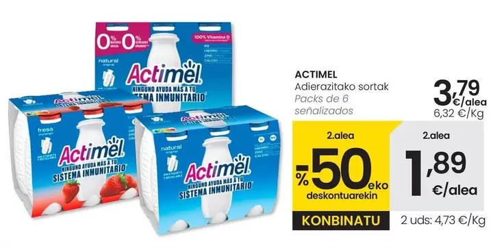 Actimel - Packs De 6 Senalizados